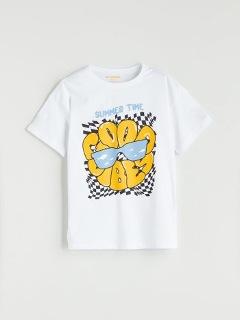 Boys' Crew Neck Dinosaur Print Tank Top
