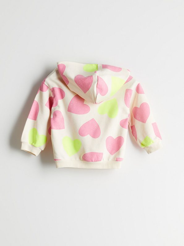 Thick Crew Neck Baby Girl Sweatshirt