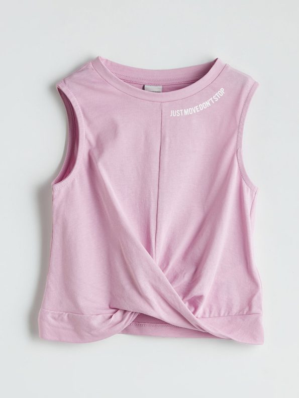 LCW Kids Lilac Crew Neck Girls' Crop Top