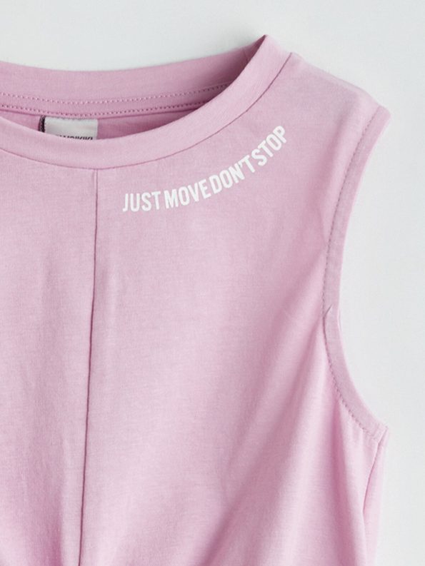 LCW Kids Lilac Crew Neck Girls' Crop Top