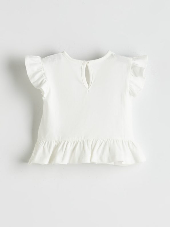LCW Baby Ecru Basic 3-Piece Set for Girls