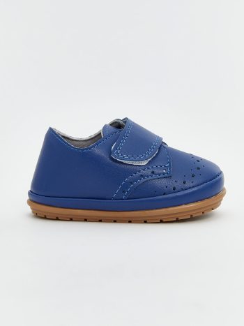 LCW STEPS Blue Leather-Look Baby Boy First Steps Shoes
