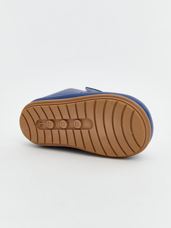LCW STEPS Blue Leather-Look Baby Boy First Steps Shoes
