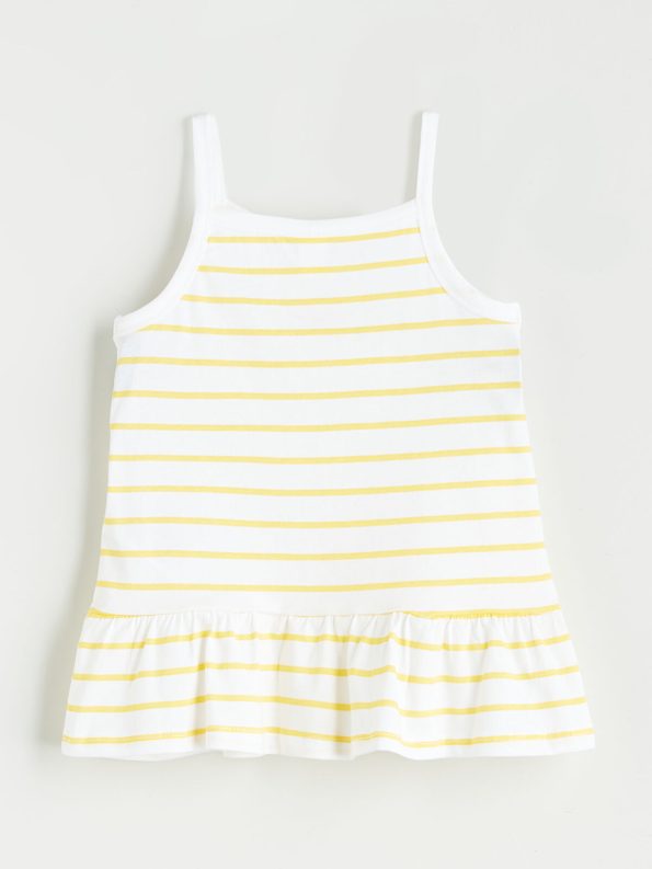 LCW Baby Pink Square Neck Girls' Tank Top Set
