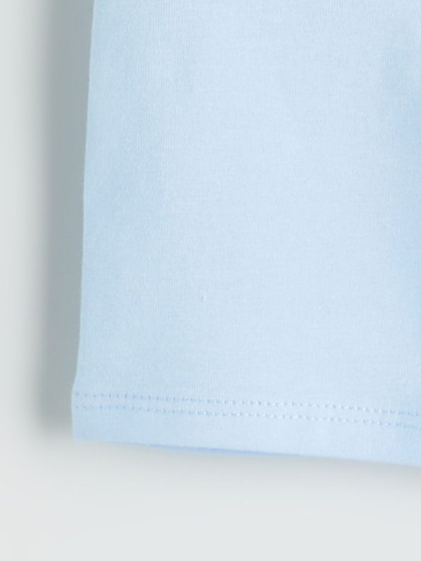 LCW Baby Blue Elastic Waistband Basic Girl's Short Leggings Set of 3