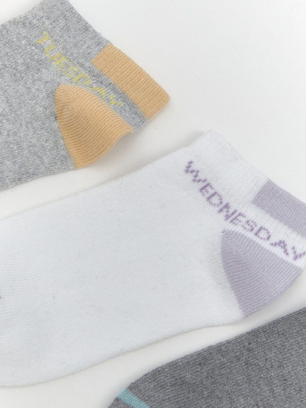 Patterned Girls' Ankle Socks Set of 3