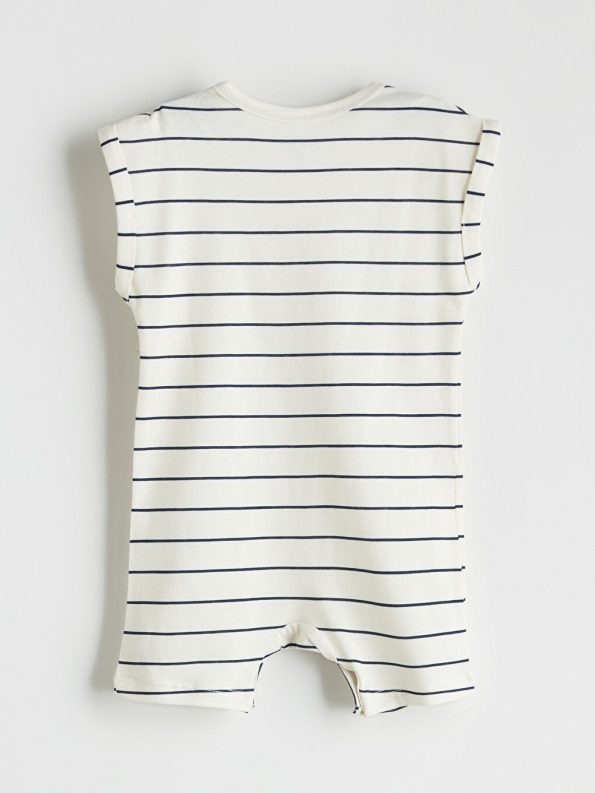 Boys' Basic Crew Neck Baby Romper