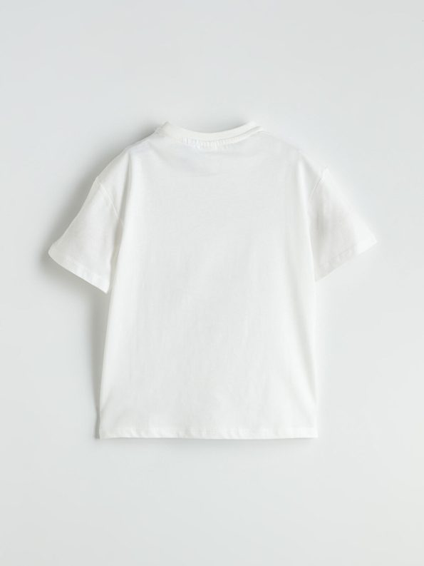 LCW Kids Cream Cinnamoroll Printed Girls T-Shirt