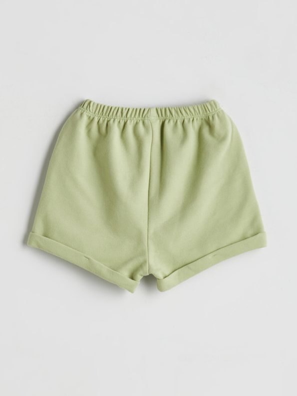 LCW Baby Beige Elastic Waist Shorts for Boys (Set of 2)