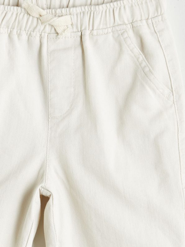 LCW Kids Beige Basic Elastic Waist Drawstring Shorts