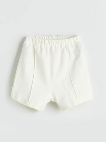 LCW Baby Brown Elastic Waist Basic Baby Boy Shorts - Set of 2