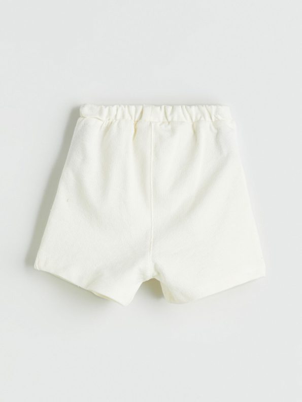 LCW Baby Brown Elastic Waist Basic Baby Boy Shorts - Set of 2