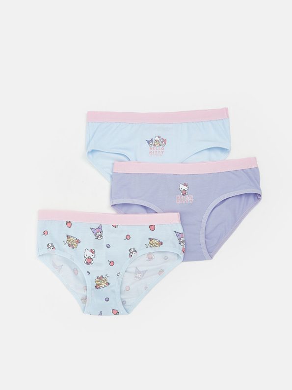 Printed Girls' Briefs Set of 3