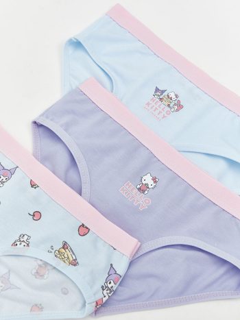 Printed Girls' Briefs Set of 3