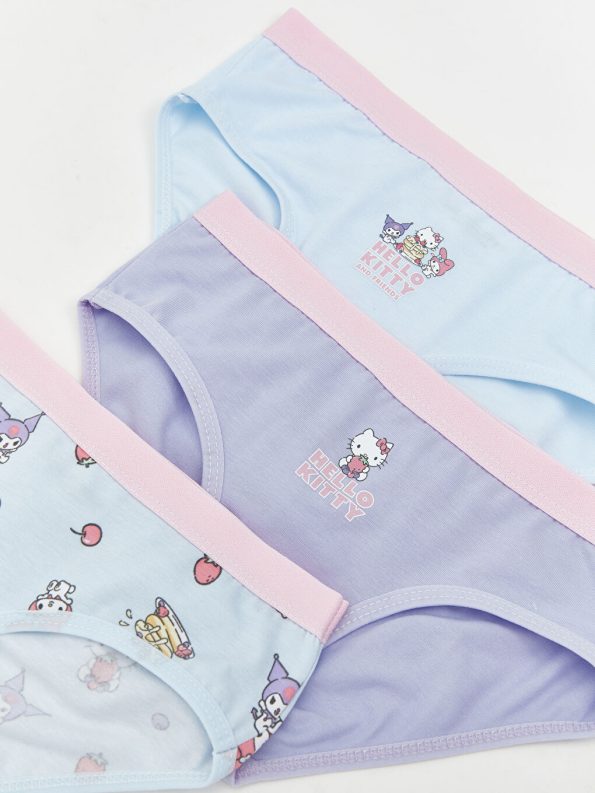 Printed Girls' Briefs Set of 3