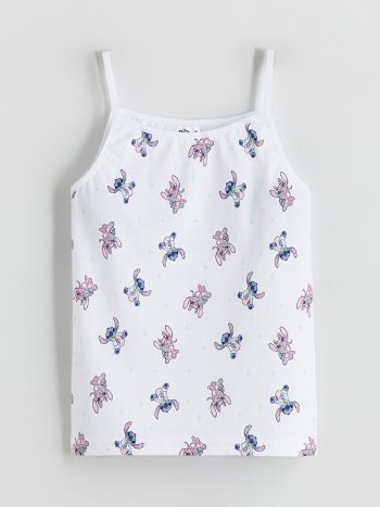 Square Neck Kuromi Print Girls' Tank Top Set