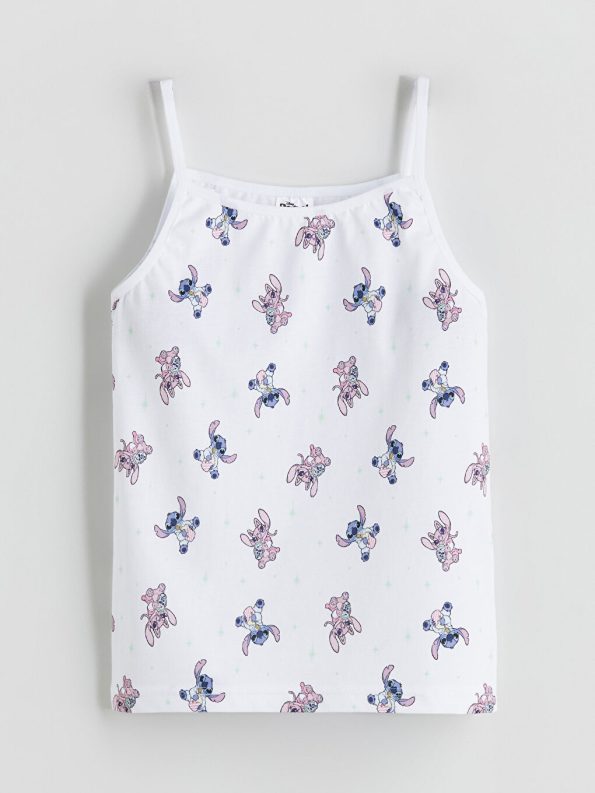 Square Neck Kuromi Print Girls' Tank Top Set