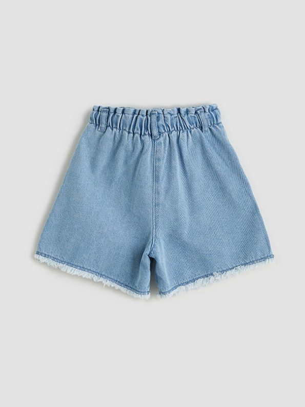 LCW Kids Blue Hello Kitty Embroidered Girls Shorts