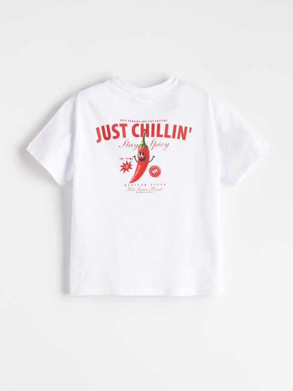 LCW Kids Cream Short Sleeve T-Shirt for Girls