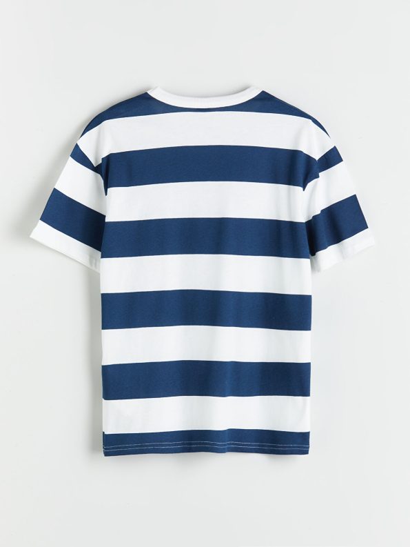 LCW Kids Indigo Striped Boys T-Shirt