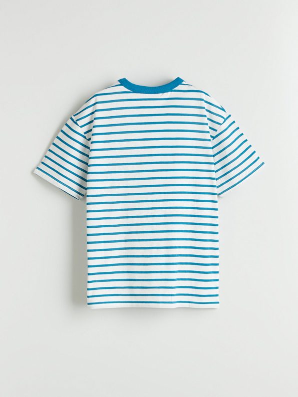 LCW Kids Blue Crew Neck Boys T-Shirt