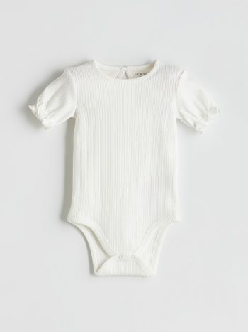 Square Neck Baby Girl Snap Bodysuit Set