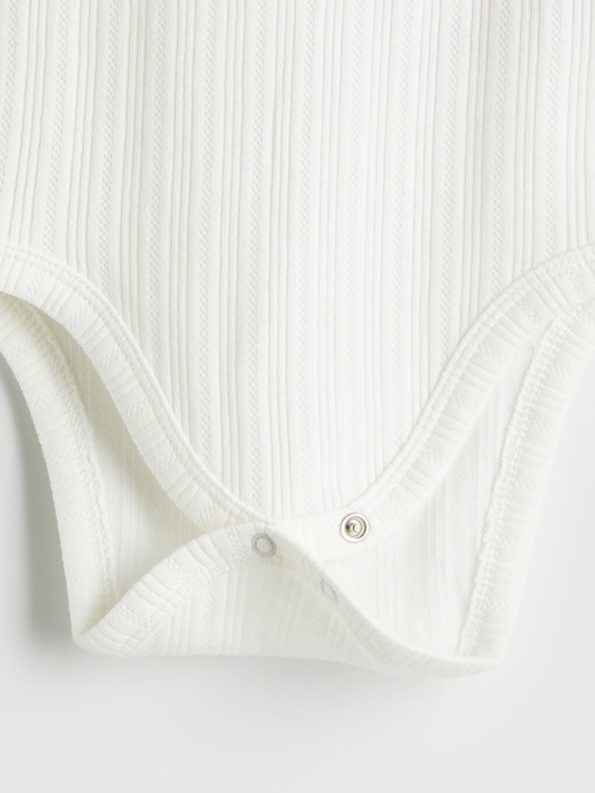 Square Neck Baby Girl Snap Bodysuit Set