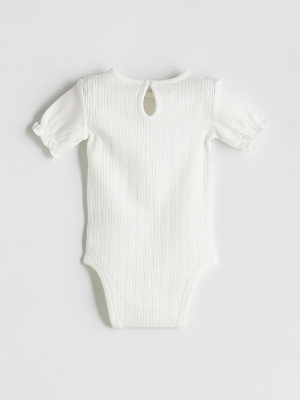 Square Neck Baby Girl Snap Bodysuit Set