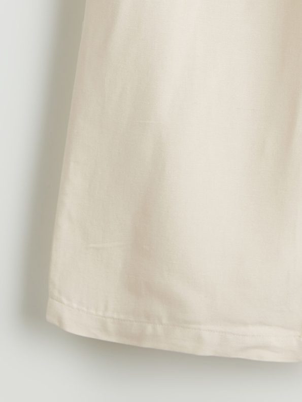 Girls' Linen Blend Blouse and Pant Set