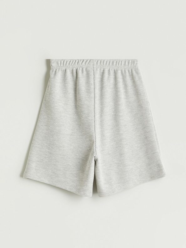 LCW Kids Gray Elastic Waist Girls' Shorts