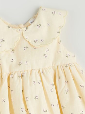 Bicycle Neck Baby Girl Dress Set