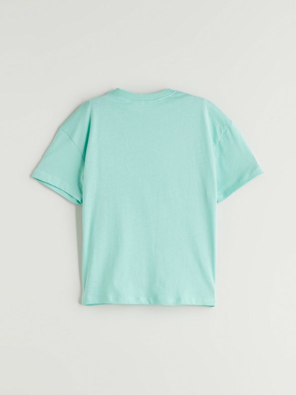 LCW Kids Turquoise Dinosaur Print Boys T-Shirt and Shorts Set