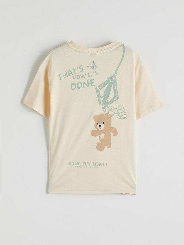 LCW Kids Yellow Crew Neck T-Shirt for Girls