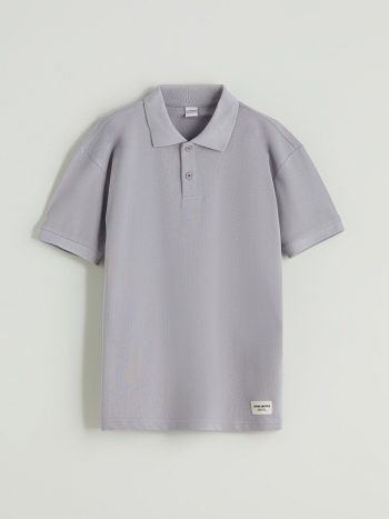 LCW Kids Lilac Polo Collar Boys' T-Shirt