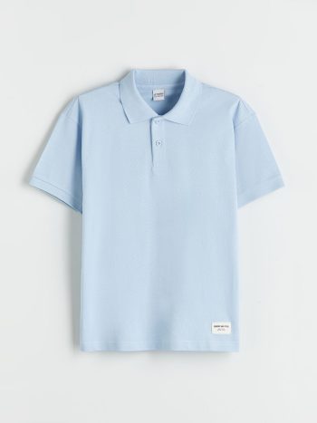 LCW Kids Blue Polo Collar Boys' T-Shirt