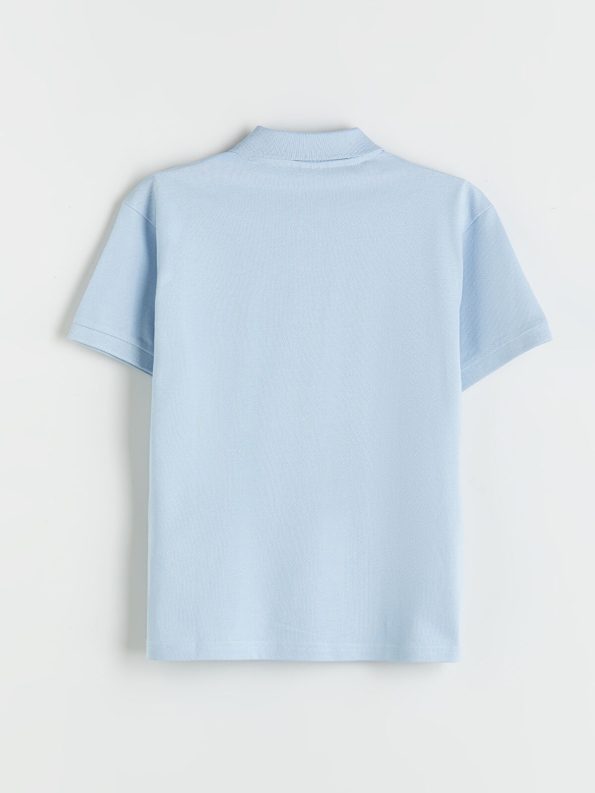 LCW Kids Blue Polo Collar Boys' T-Shirt
