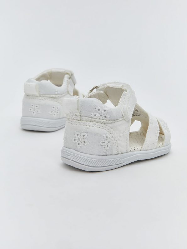 Bow Embroidered Baby Girl Cap