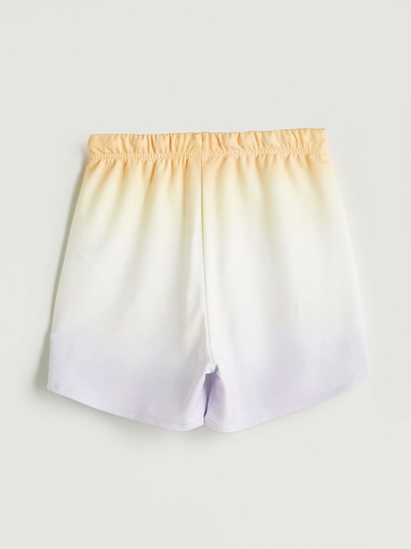 LCW Kids Yellow Elastic Waist Girls Shorts