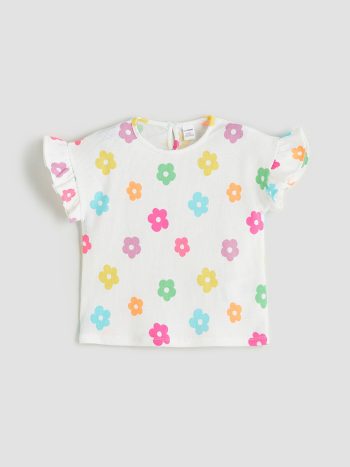 LCW Kids Floral Blouse and Shorts Set for Girls