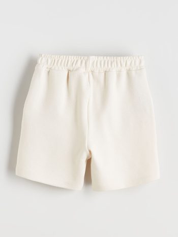 LCW Kids Beige Elastic Waist Basic Boys Shorts