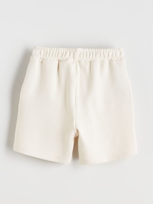 LCW Kids Beige Elastic Waist Basic Boys Shorts