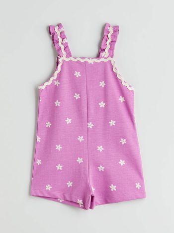 Girls' Square Neck Pinafore Dress