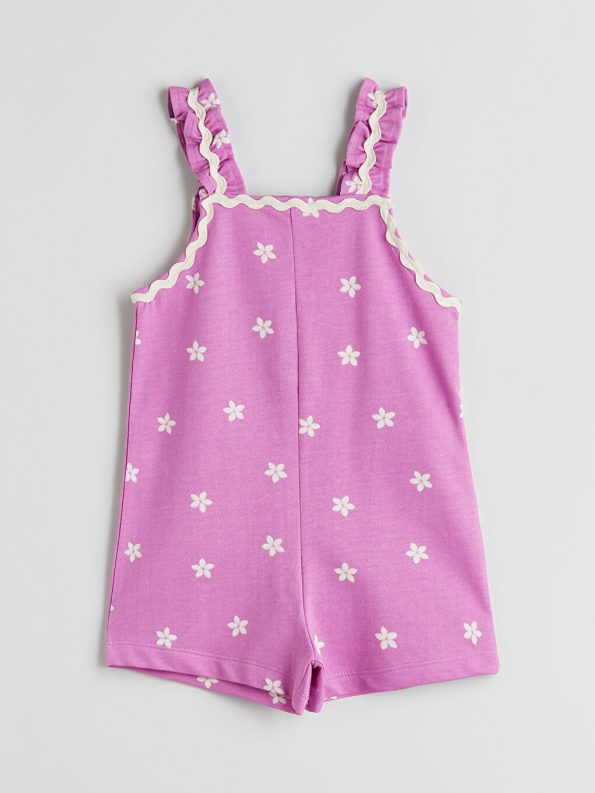 Girls' Square Neck Pinafore Dress