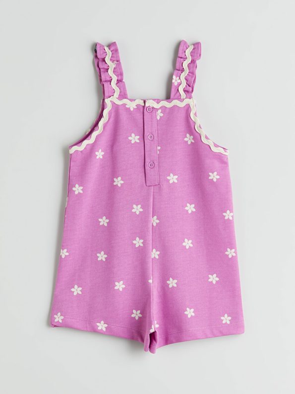 Girls' Square Neck Pinafore Dress