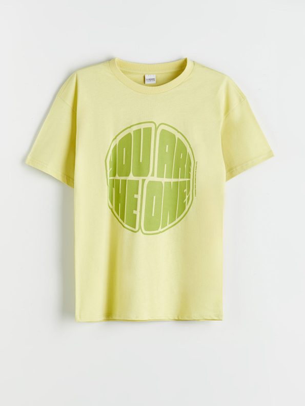 LCW Kids Green Crew Neck Boys T-Shirt