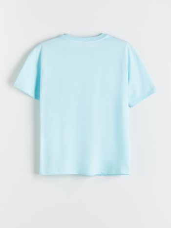 LCW Kids Turquoise Crew Neck Boys T-Shirt