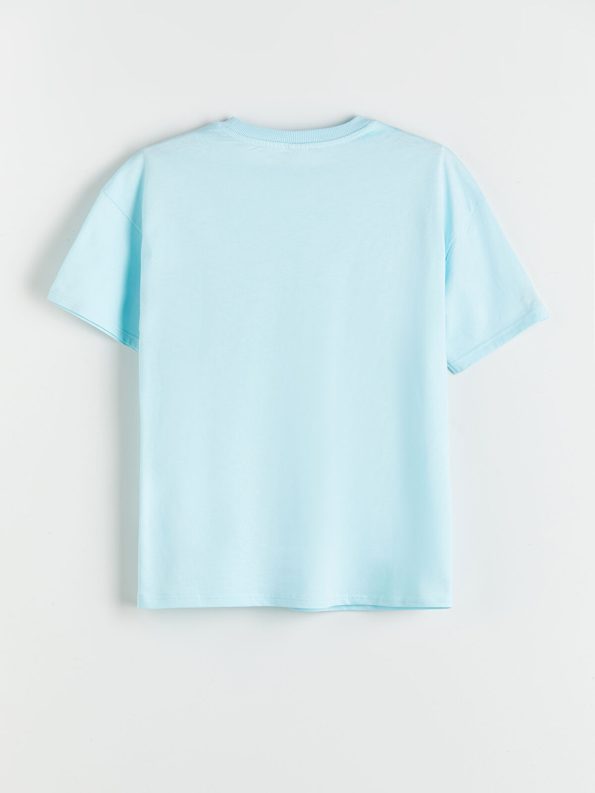 LCW Kids Turquoise Crew Neck Boys T-Shirt