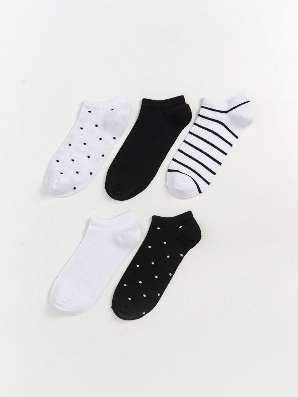Patterned Girls' Ankle Socks Set of 3