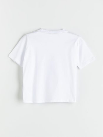 LCW Kids White Dinosaur Print T-Shirt for Boys