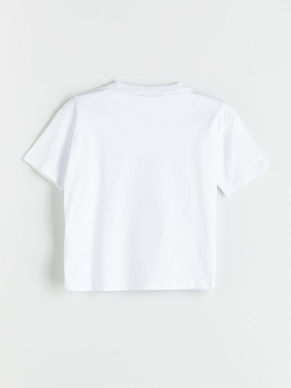LCW Kids White Dinosaur Print T-Shirt for Boys